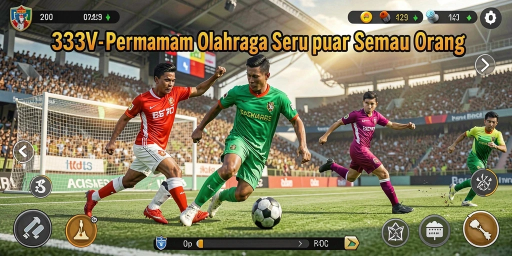 Tampilan gameplay seru dari game olahraga 333V.