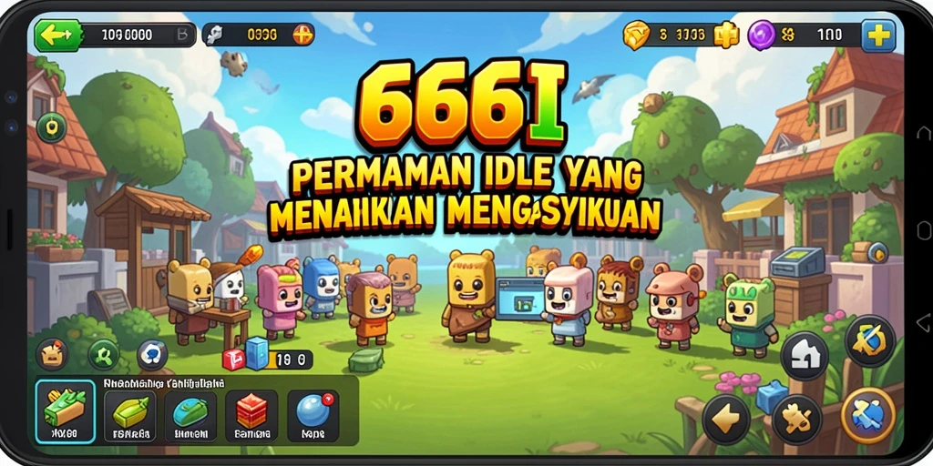 Screenshot utama 666I menampilkan gameplay Idle yang menarik dan menantang.