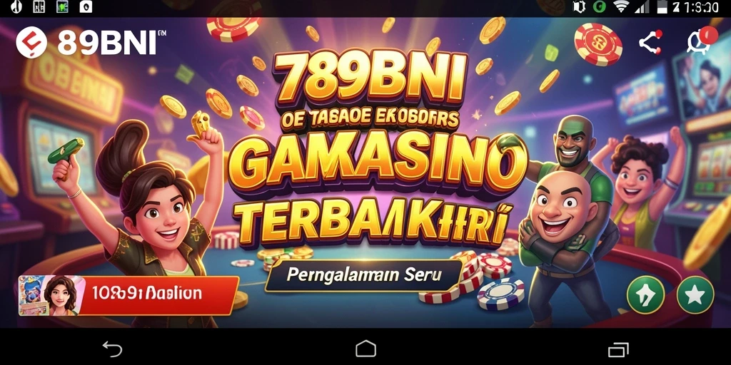 Tampilan gameplay menarik di aplikasi 789BNI yang menampilkan suasana Kasino.
