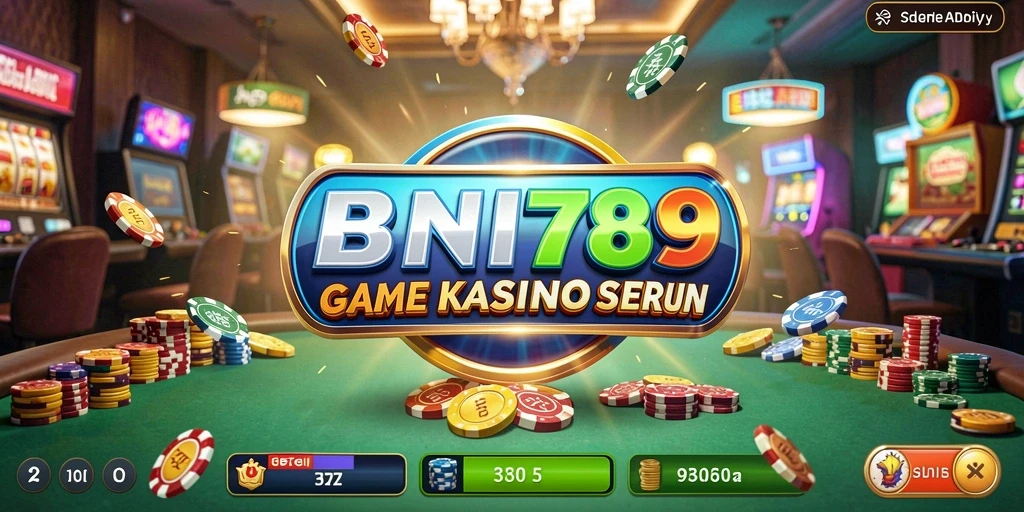 Tampilan permainan Kasino yang mendebarkan di BNI789.