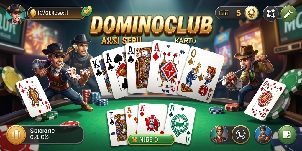 Tampilan aksi seru dari gameplay <strong>DOMINOCLUB</strong> yang mengasyikkan.