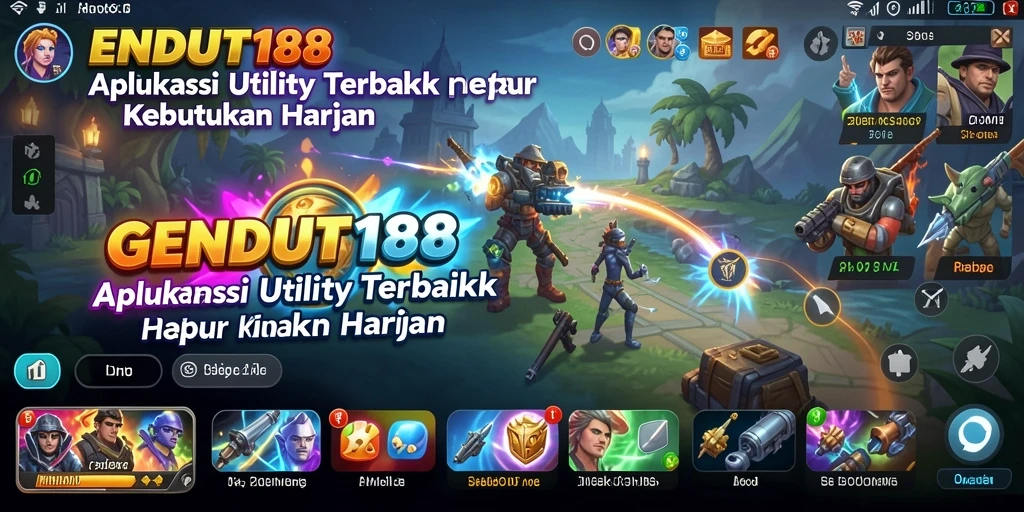 Tampilan utama GENDUT188 menampilkan fitur Utility yang memudahkan pengguna.