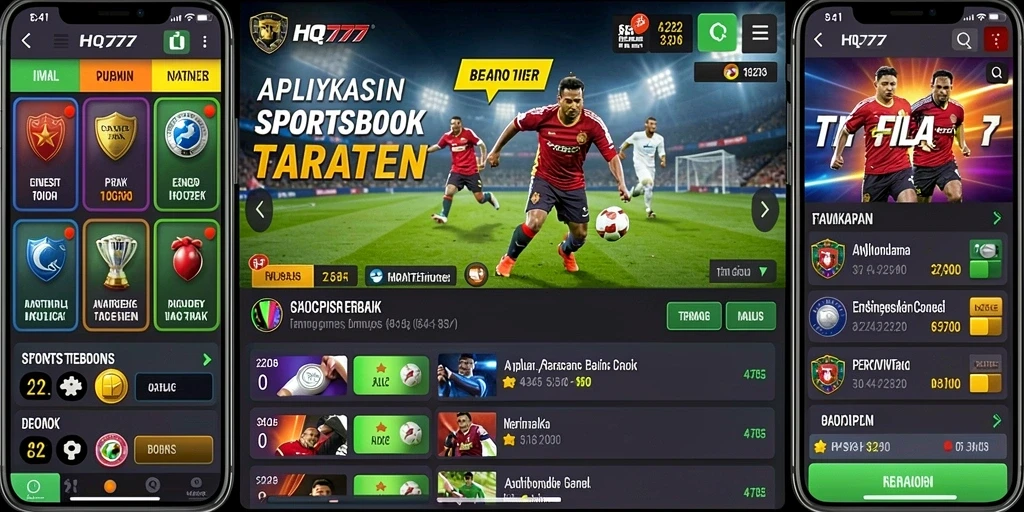Tampilan screenshot HQ777 menunjukkan antarmuka taruhan yang intuitif dan menarik.