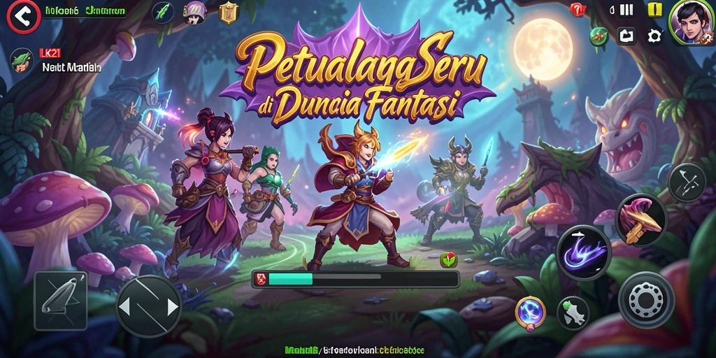 Screenshot gameplay LK21 menampilkan aksi petualangan seru di dunia fantastis.