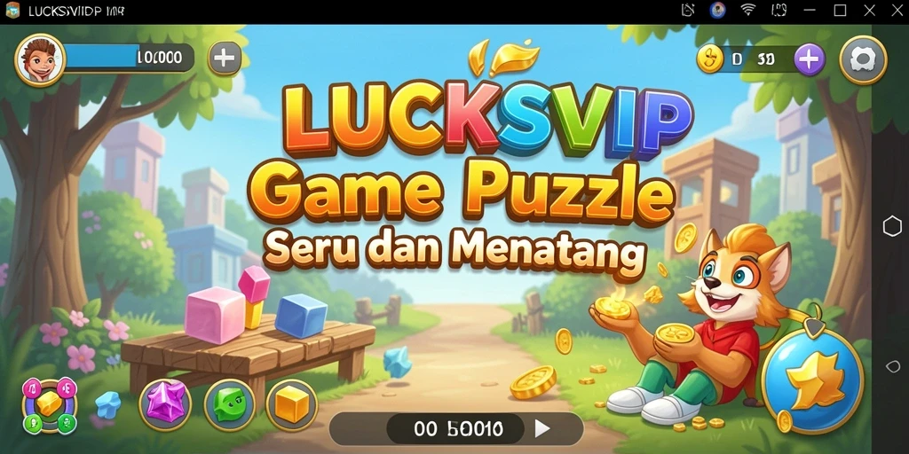 Tampilan gameplay LUCKSVIP yang seru dan penuh warna.