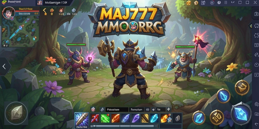 Screenshot gameplay MAJ777 menampilkan aksi seru dalam dunia MMORPG.