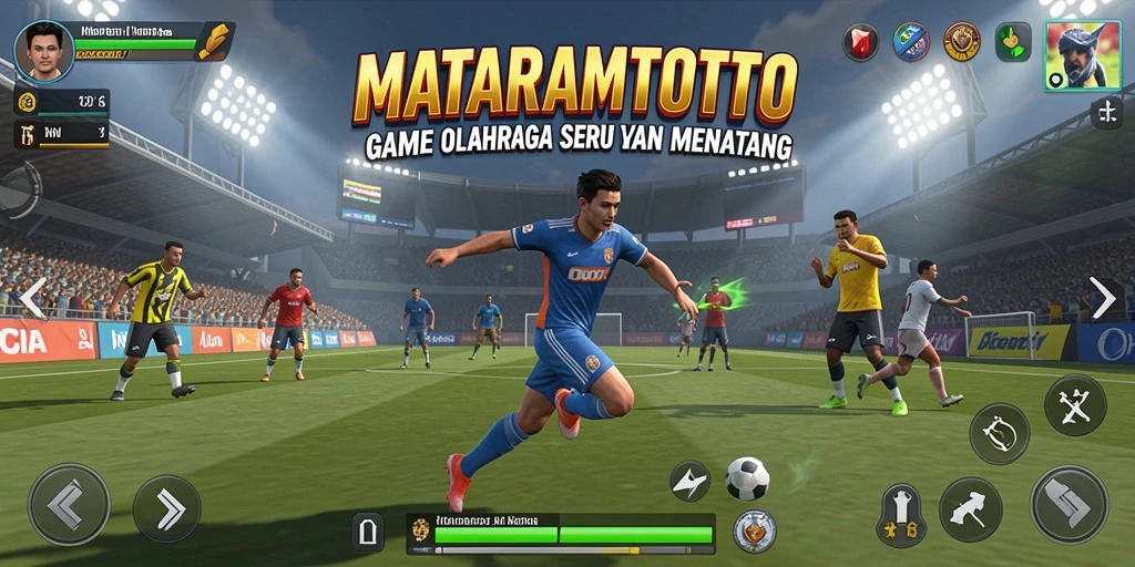 Tampilan menarik dari gameplay olahraga di MATARAMTOTO.