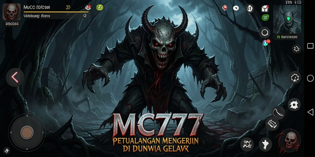 Gambaran menakutkan gameplay Horror di MC777.