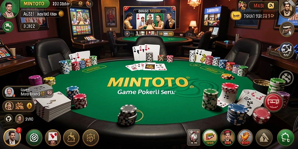 Gameplay menarik MINTOTO yang menampilkan permainan Poker yang seru.