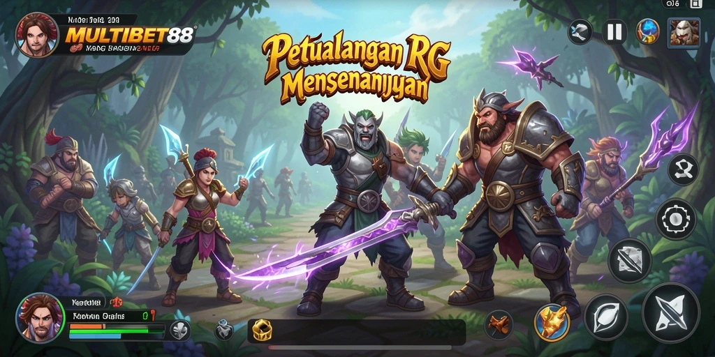 Tampilan gameplay RPG penuh aksi dari MULTIBET88.