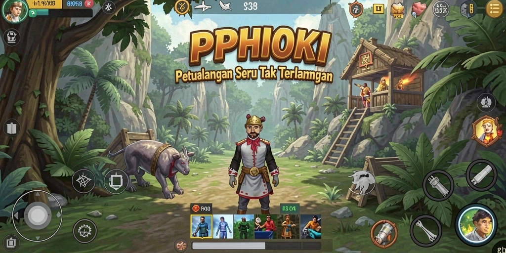Screenshot PPHOKI menampilkan aksi seru dan gameplay yang dinamis.