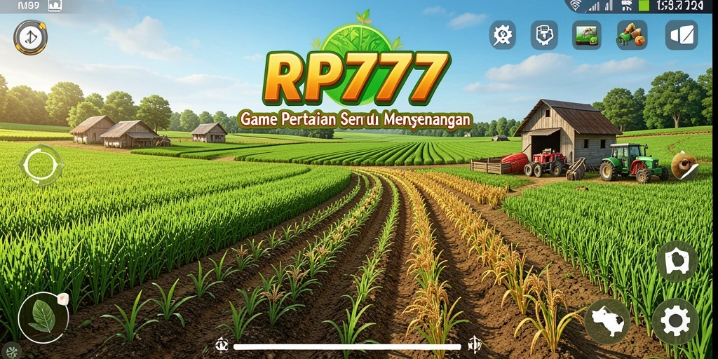 Tampilan gameplay RP777 yang menakjubkan dengan aktivitas bertani.