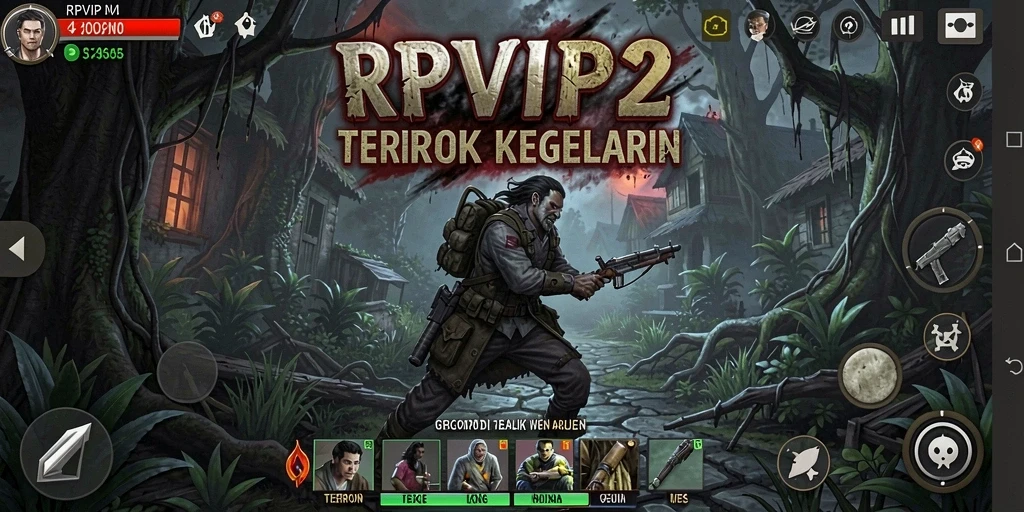 Tampilan menegangkan dari gameplay RPVIP2 yang penuh dengan ketegangan.