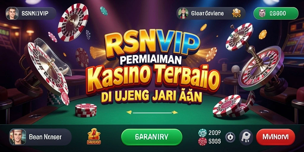 Screenshot gameplay RSNVIP menunjukkan berbagai pilihan permainan Kasino yang menarik.
