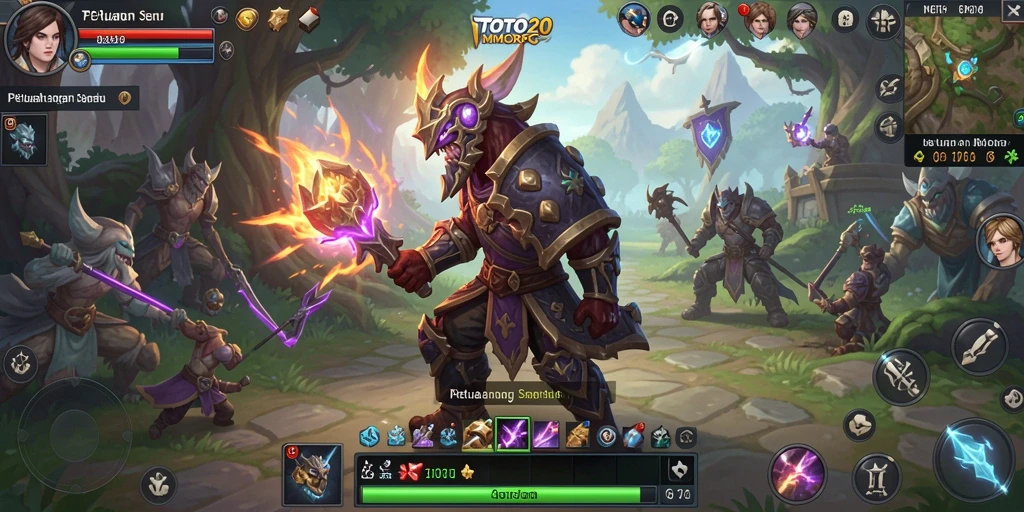 Tampilan menarik dari gameplay TOTO20 menampilkan aksi seru dalam dunia MMORPG.