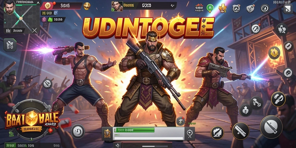 Gameplay seru dan mendebarkan di UDINTOGEL Battle Royale.