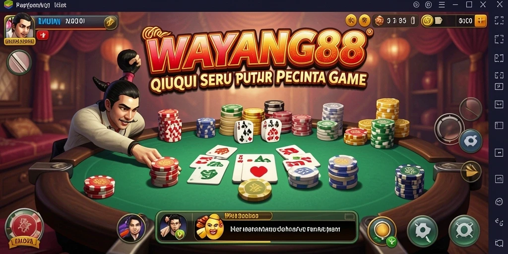 Tampilan gameplay seru di WAYANG88 saat bermain QiuQiu.