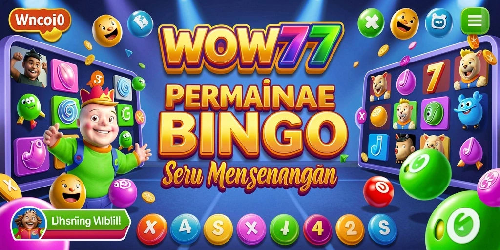 Tampilan gameplay Bingo WOW77 yang seru dan interaktif.